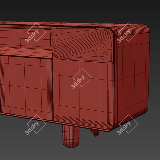 Luxury Modern Turri Sideboard 3D model image 7