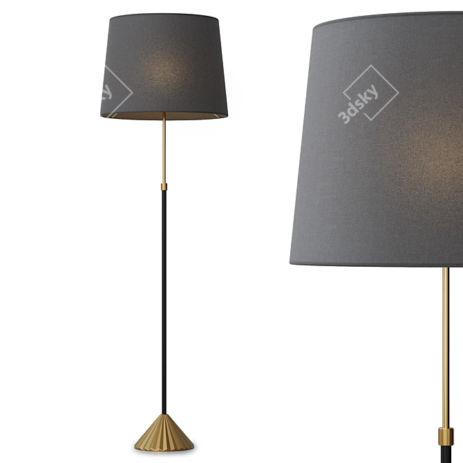 Fray Floor Lamp Modern Design 3D model image 4