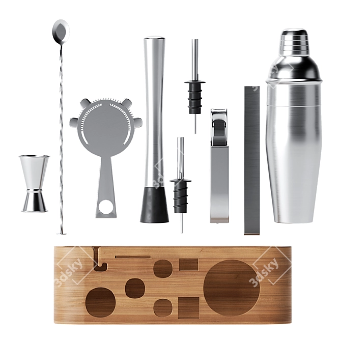 Knifeld 10-Piece Bartender Set 3D model image 4