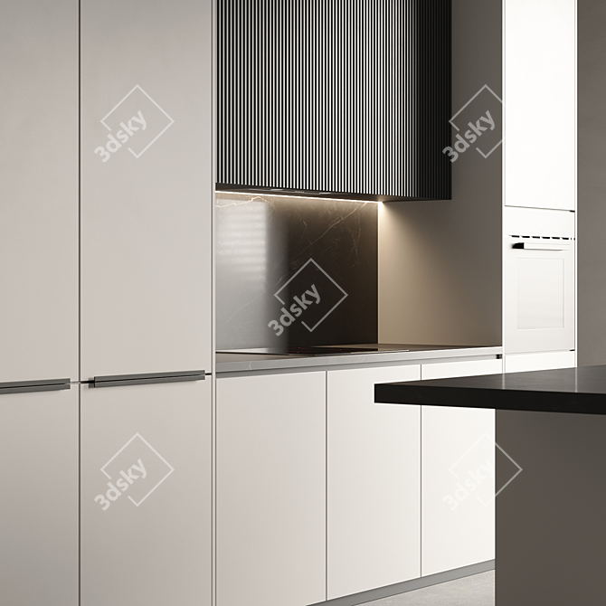 Modern Kitchen 3D Model Files 3D model image 3