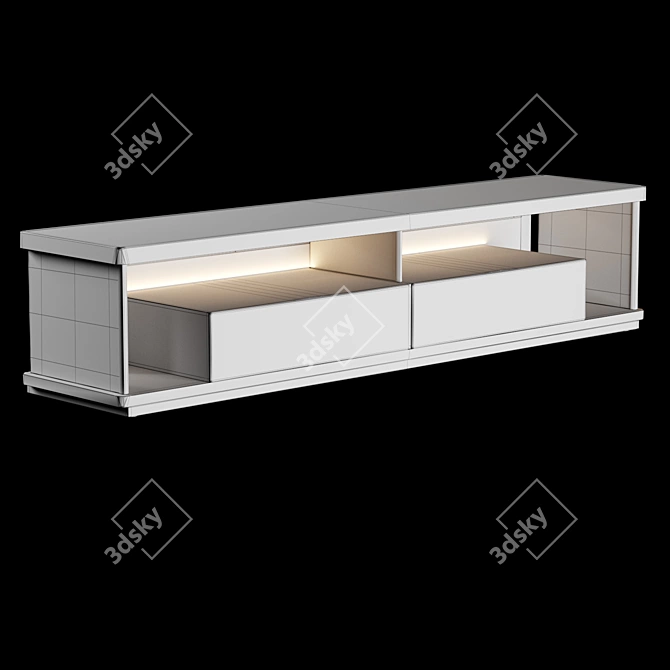 Elegant Modern Kukei 86200 Cabinet 3D model image 4