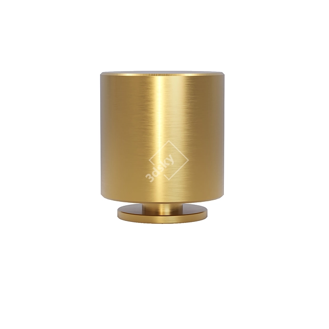 Brass Patina Light Knob 3D model image 1