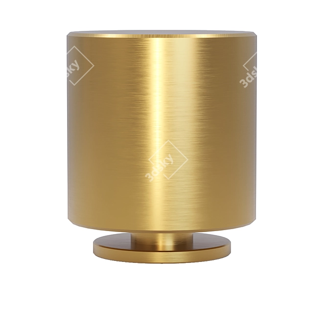 Brass Patina Light Knob 3D model image 5