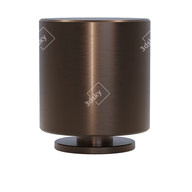 Brass Patina Light Knob 3D model image 6