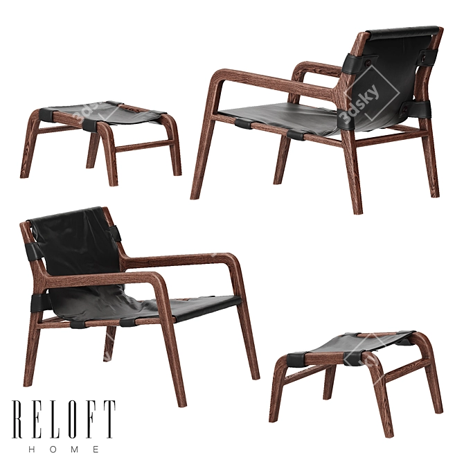 HUGO LOUNGE Chair by RELOFT 3D model image 1