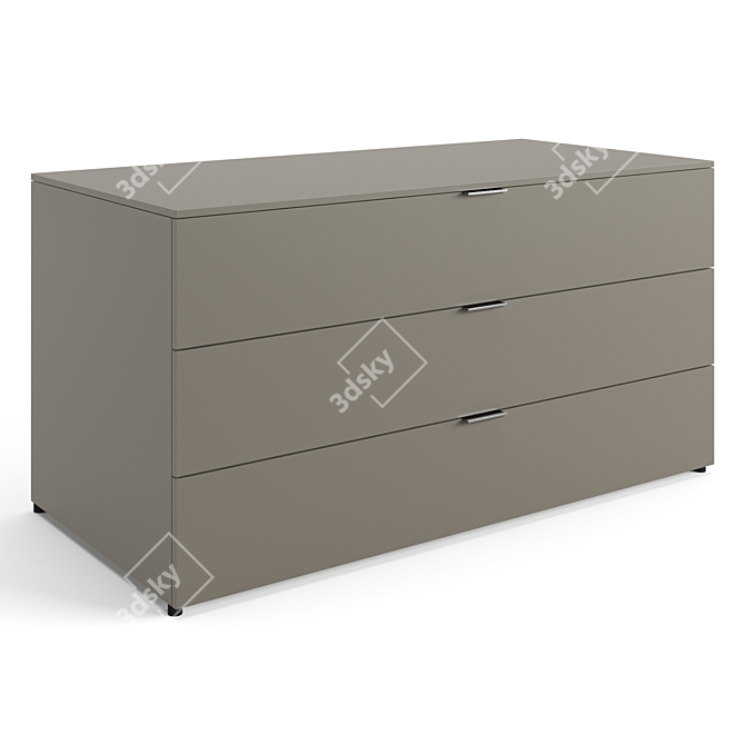 Modular Contemporary Chest Drawers Set 3D model image 6