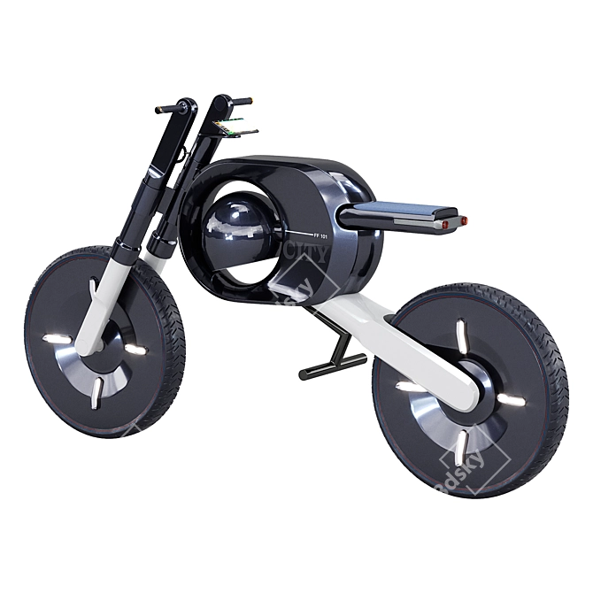 Yanko Design Electric Bike 3D model image 2