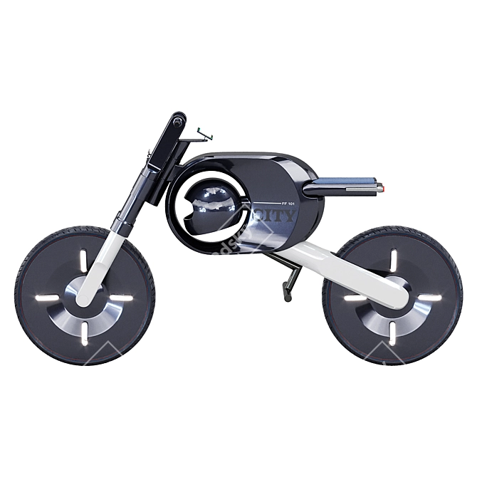 Yanko Design Electric Bike 3D model image 3