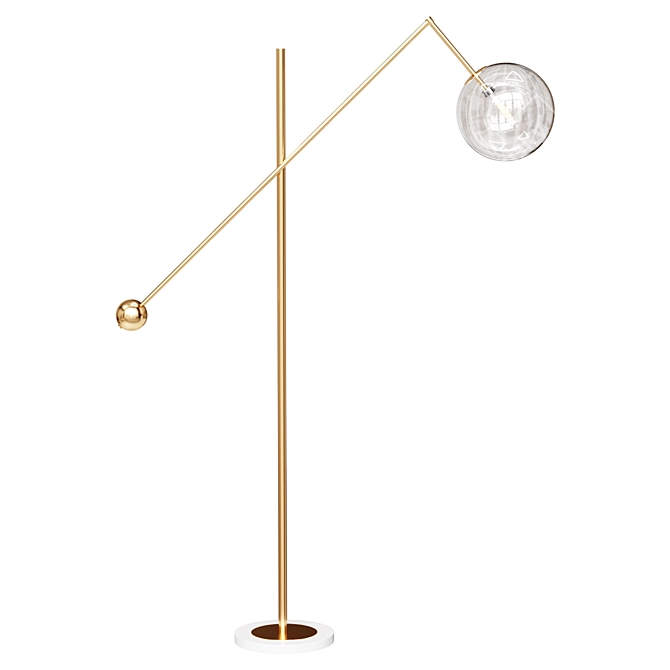 Designer Floor Lamp: Aquarium Light 3D model image 1