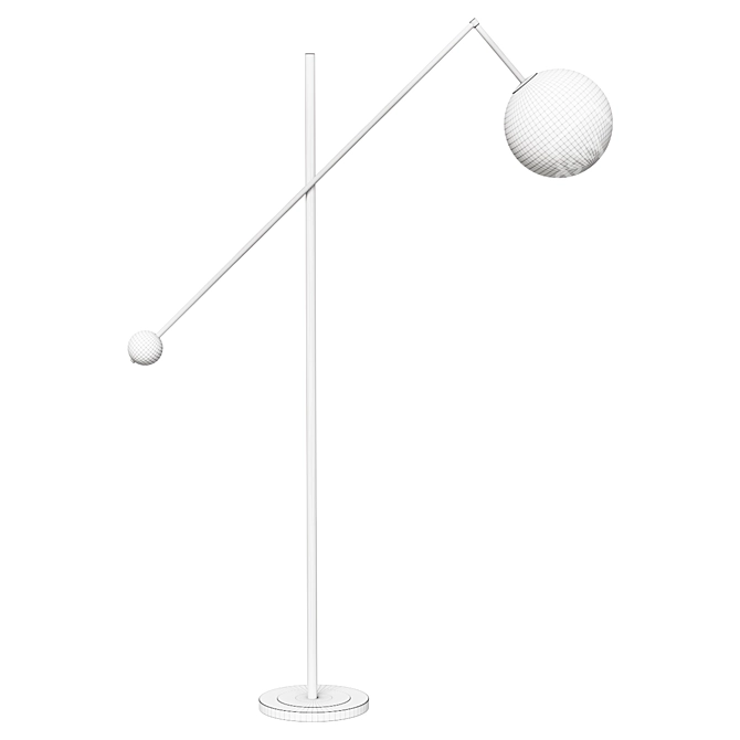 Designer Floor Lamp: Aquarium Light 3D model image 2