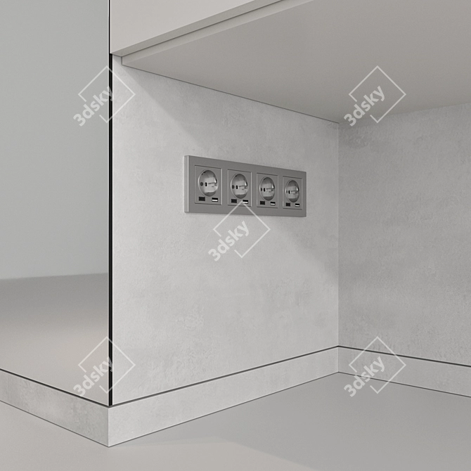 3D Hallway Set Model - Textured 3D model image 11