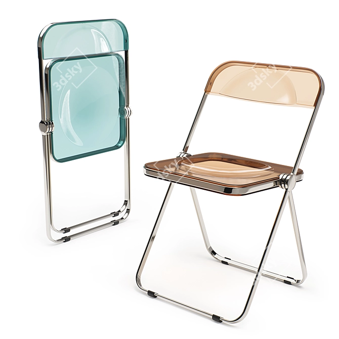 Plia Vintage Folding Chair 3D model image 1