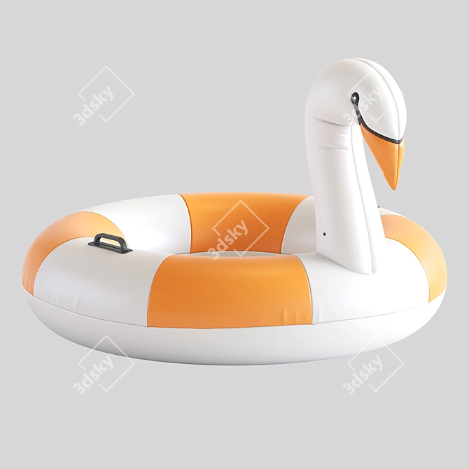 Elegant Swan Pool Float 2016 3D model image 2