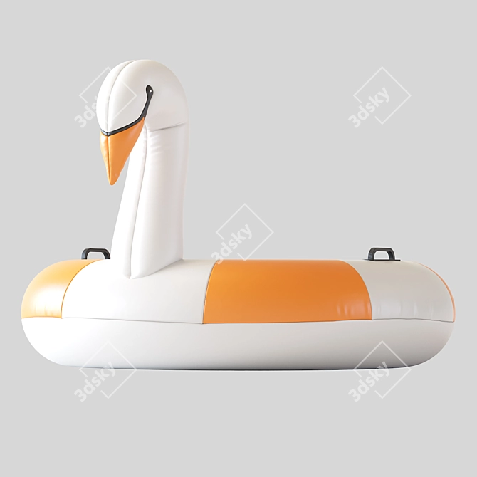 Elegant Swan Pool Float 2016 3D model image 6