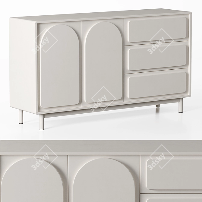  Arch Sideboard Buffet n03 3D model image 2