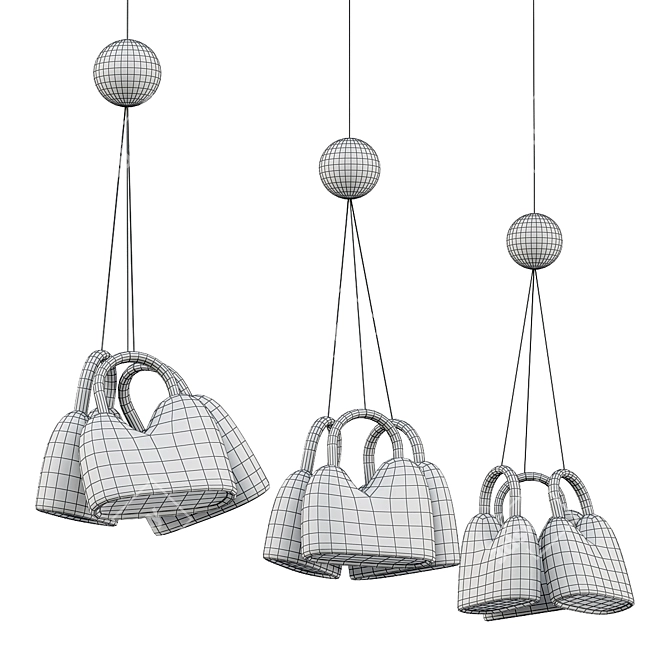  Nordic Chic Design Lamps 3D model image 4