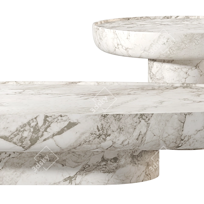 Francesco Balzano Stone Swan Table 3D model image 4