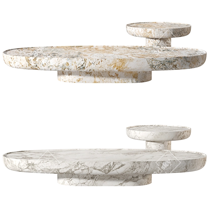 Francesco Balzano Stone Swan Table 3D model image 6