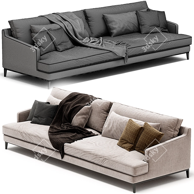 Modern Italian Poliform Bellport Sofa 3D model image 4