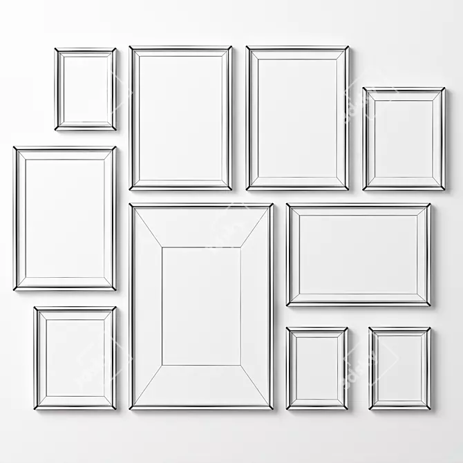 Variety Frame Set with Textures 3D model image 10