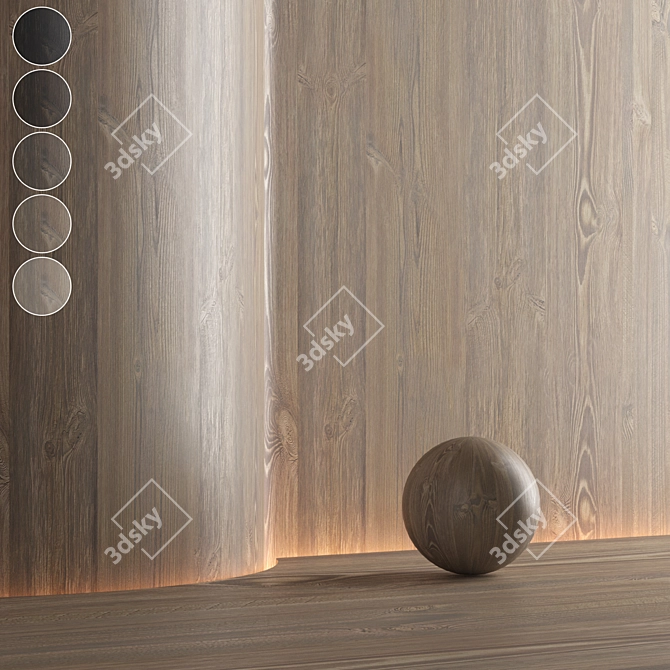  Seamlss Oak Wood Texture Pack 3D model image 1