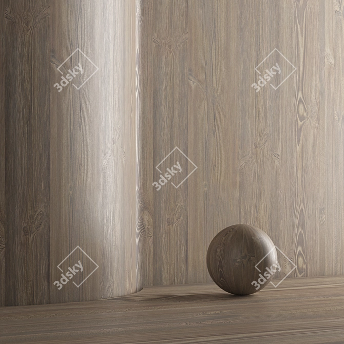  Seamlss Oak Wood Texture Pack 3D model image 4