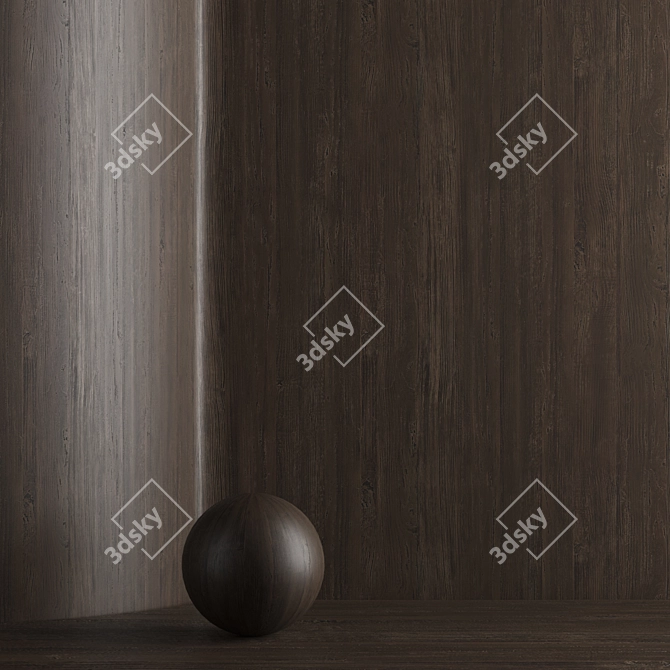 Seamless Oak Wood Texture Set 3D model image 7