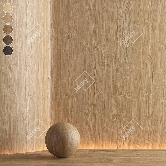  Oak Seamless Texture Pack 3D model image 1