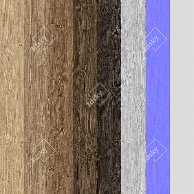  Oak Seamless Texture Pack 3D model image 2