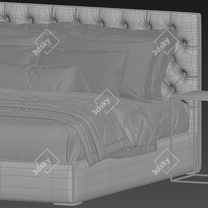 Adler Eco-Friendly Bed 3D model image 3