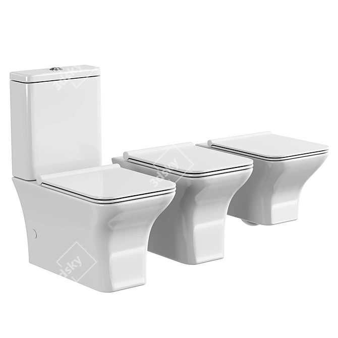 Agger AT2000 Compact Toilet 3D model image 1