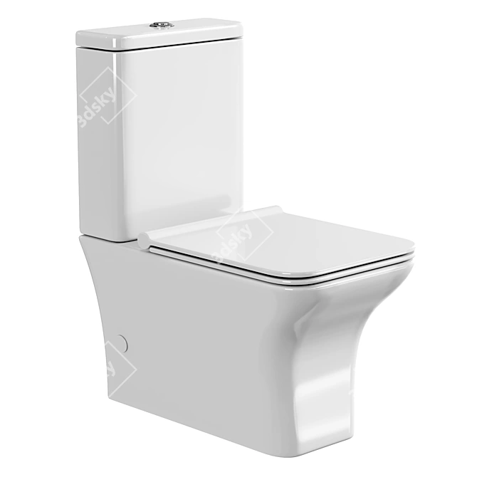 Agger AT2000 Compact Toilet 3D model image 2