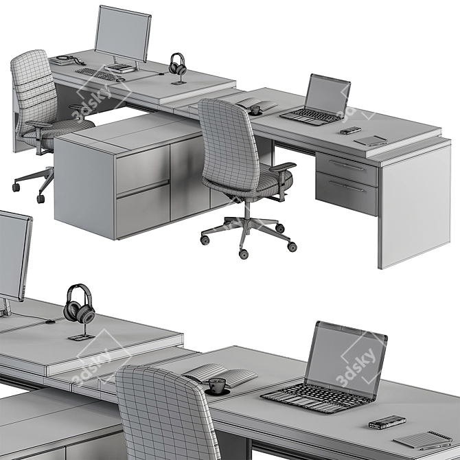 Workspace Essentials Set - 472 3D model image 5