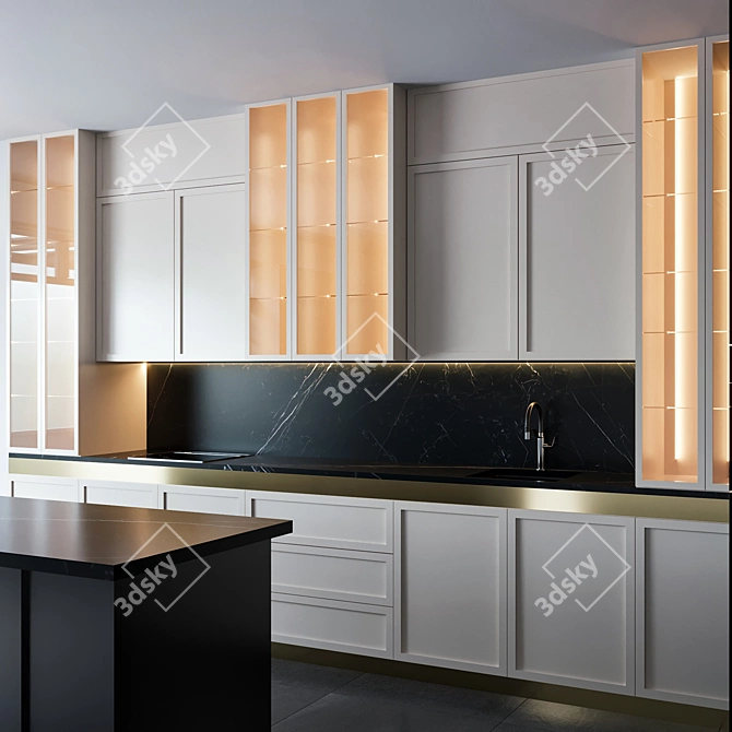 Miele Kitchen Appliance Area Set 3D model image 4