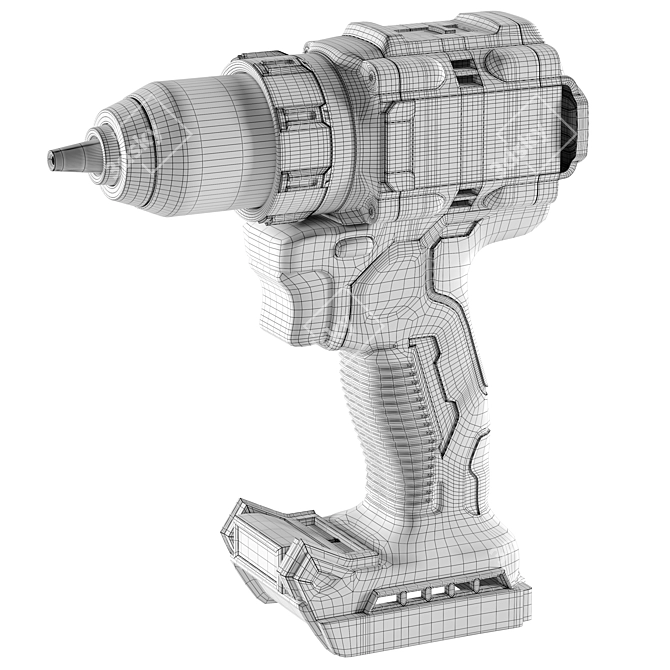 XR 18V Brushless Drill: Compact, Powerful 3D model image 2