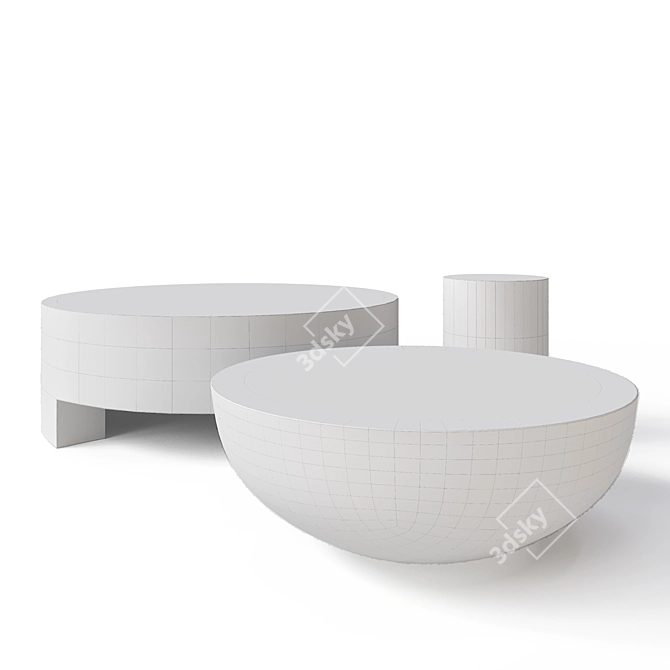 Bolinas Set by Pottery Barn 3D model image 3