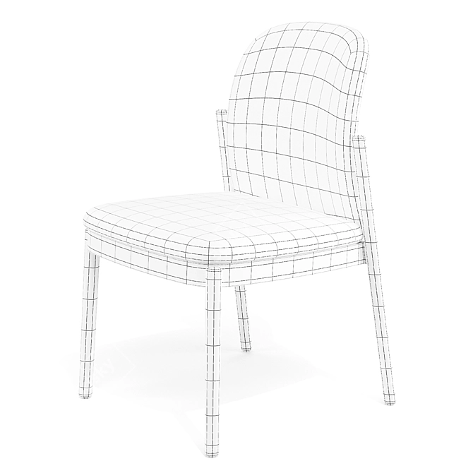 Granville Bridge Artisan Dining Chairs 3D model image 7