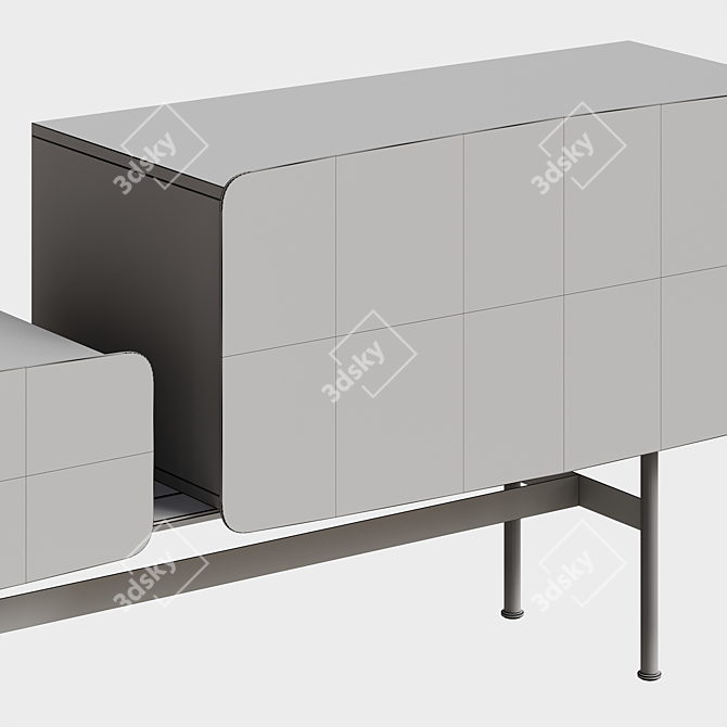 PBR-Optimized Yee Storage Composition 3D model image 4