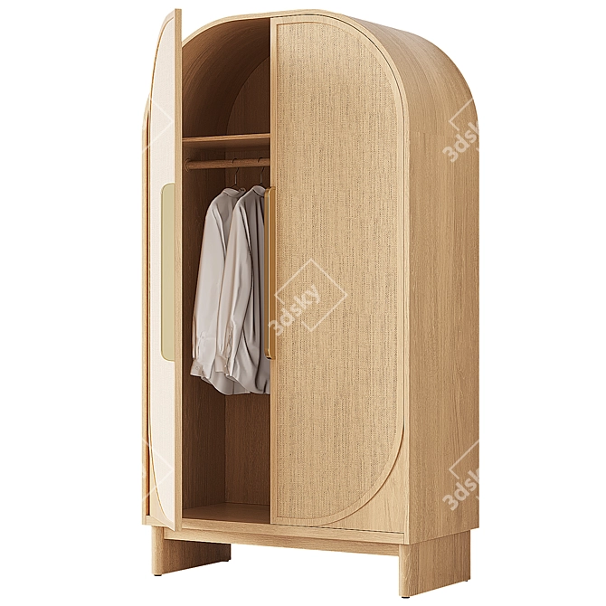 Rotating Door Wardrobe by Lulu 3D model image 2