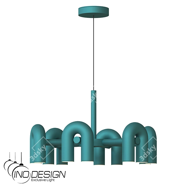 Inodesign Fanny 6-Light Modern Chandelier 3D model image 1