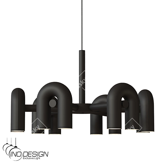 Inodesign Fanny 6-Light Modern Chandelier 3D model image 4