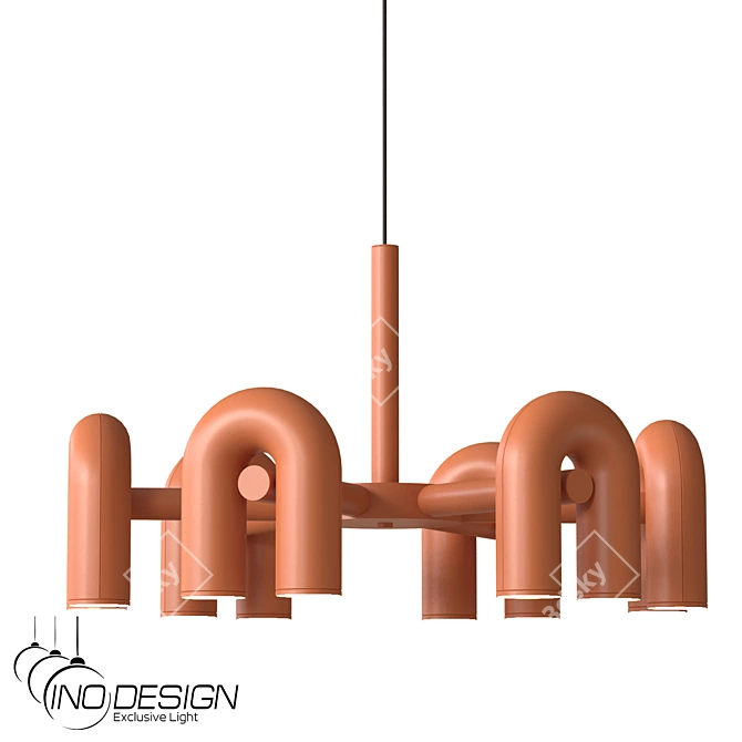 Inodesign Fanny 6-Light Modern Chandelier 3D model image 7