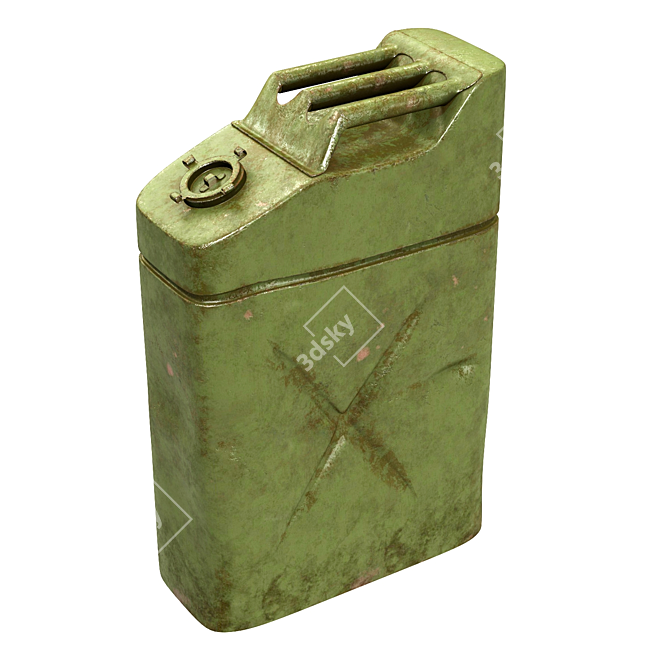 Portable Fuel Canister 3D model image 1