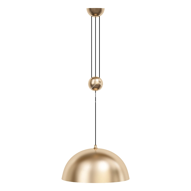 Versatile Duos Pendant Light 3D model image 2