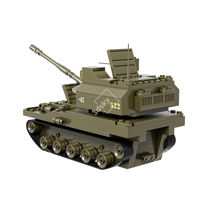 Tank 522 Lego Model Kit 3D model image 3