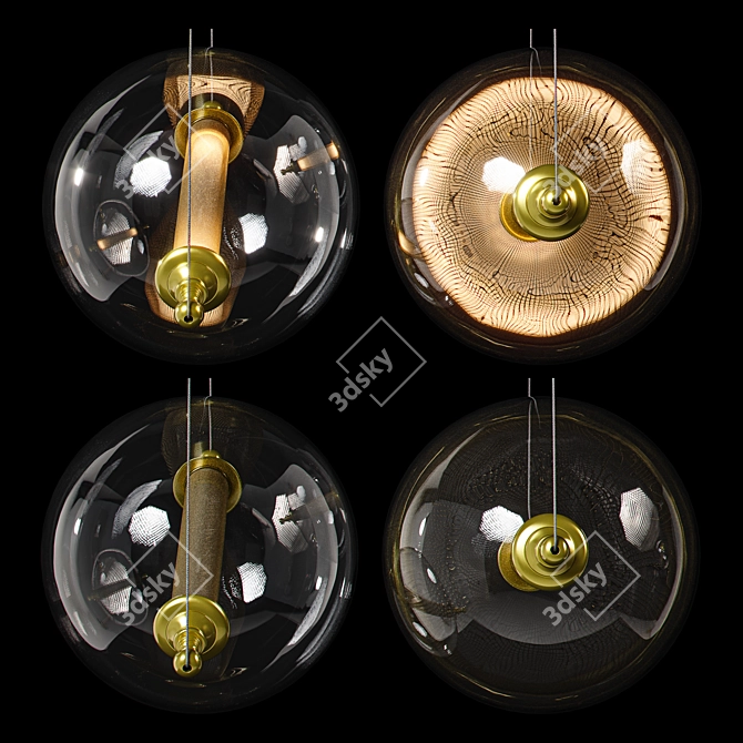 Adjustable Mini Pendant Light Fixture 3D model image 4