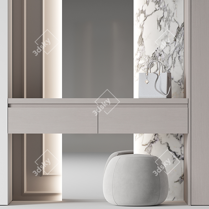 Organized Entryway Set 3D model image 4