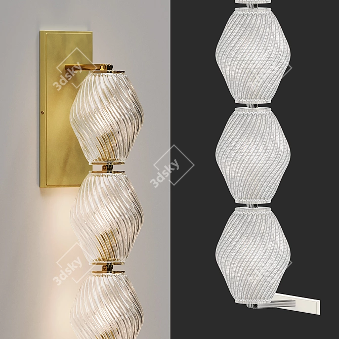 Collier 28 LED Wall Sconce 3D model image 3