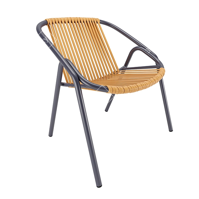 Outdoor Aluminum Chair by Alutec 3D model image 3