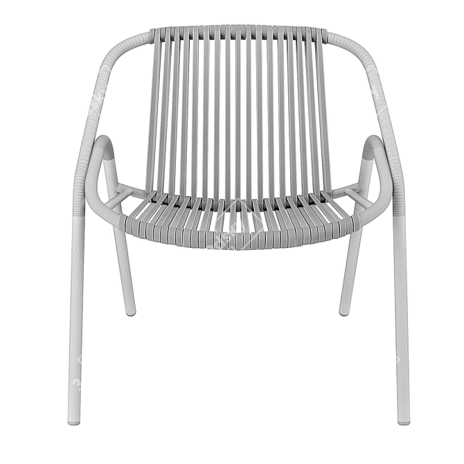 Outdoor Aluminum Chair by Alutec 3D model image 9